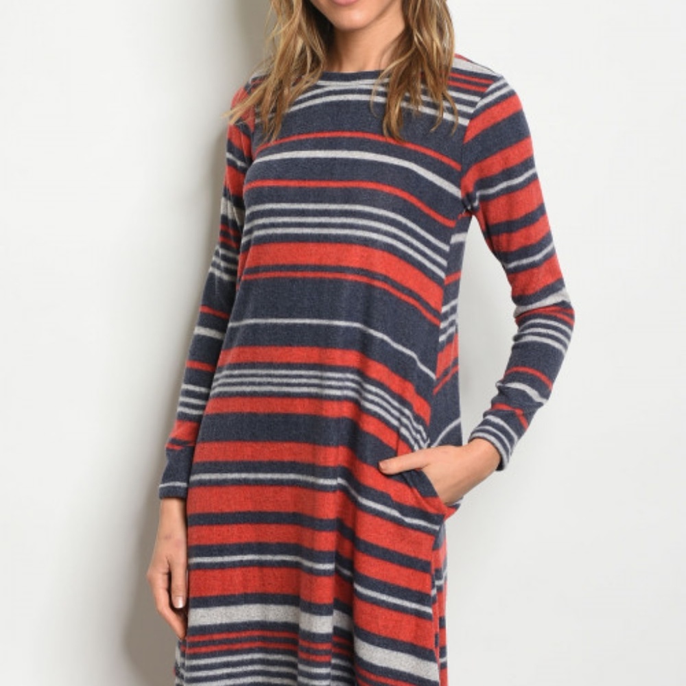 NAVY EARTH DRESS